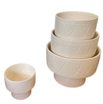 Load image into Gallery viewer, Moroccan Ceramic White Nesting Bowls
