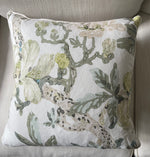 Load image into Gallery viewer, Custom Pillow in Hazelton House Magnolia Floral Fabric
