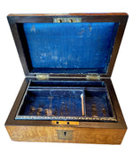 Load image into Gallery viewer, 19th C. English Gentlemen's  Burl Dresser Box
