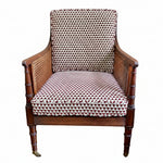 Load image into Gallery viewer, Antique English Regency Mahogany Bergere Library Chair
