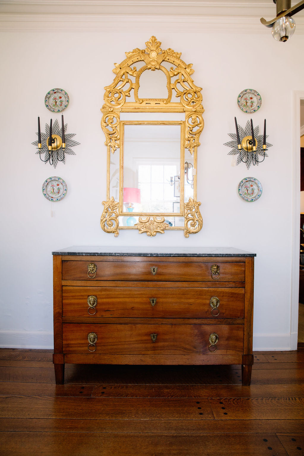 Antique French Directoire Commode with Marble Top