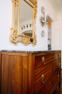 Antique French Directoire Commode with Marble Top