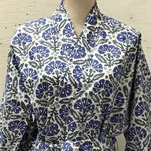 Block Printed Cotton Robes Long Length