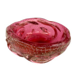 Load image into Gallery viewer, Rose Murano Bubbled Glass Bowl

