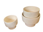 Load image into Gallery viewer, Moroccan Ceramic White Nesting Bowls
