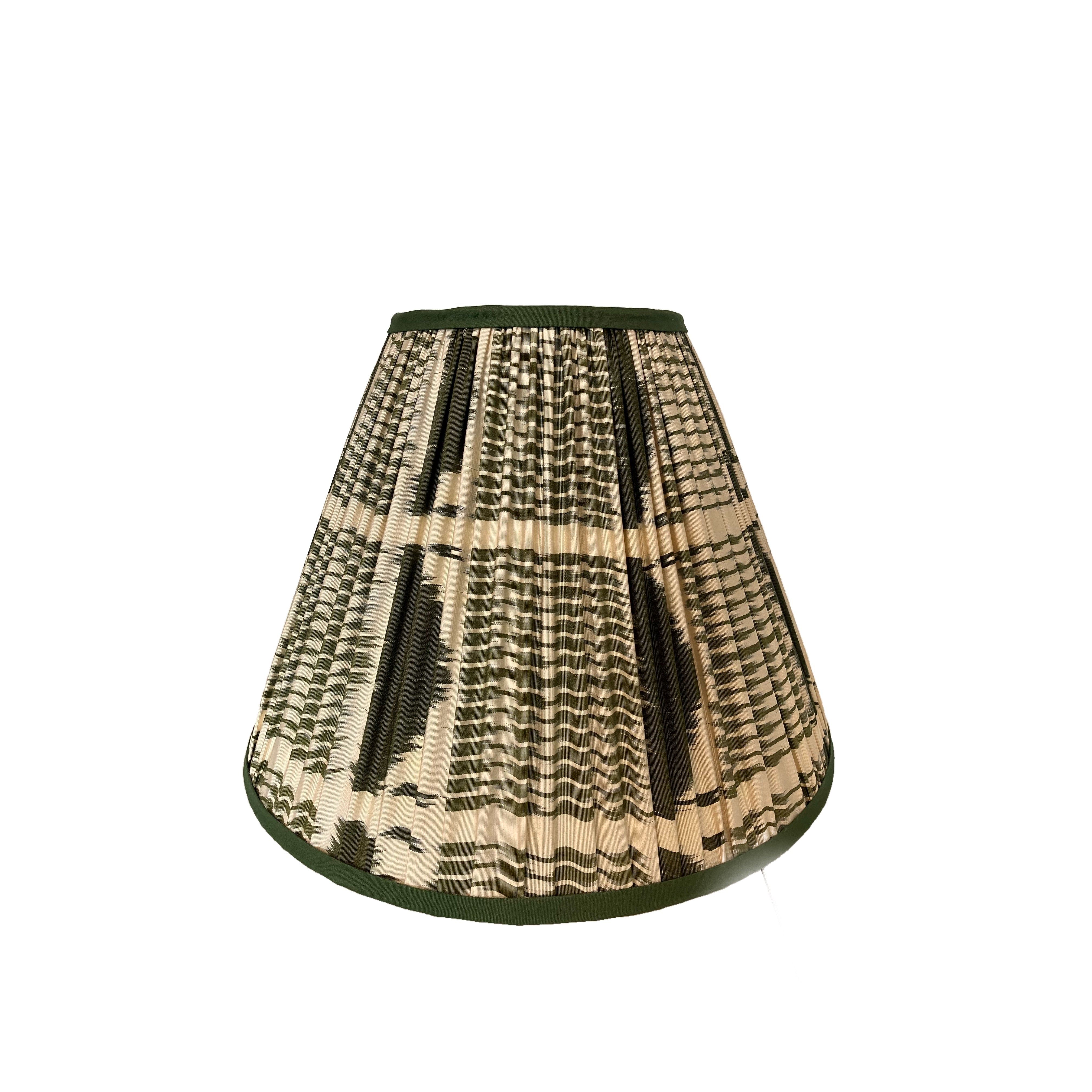 Ikat Green Lampshade