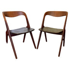 Load image into Gallery viewer, Pair Danish Mid-Century Teak Chairs
