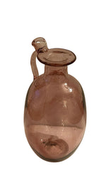 Load image into Gallery viewer, Purple Blown-Glass Bud Vase with Handle
