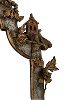 Load image into Gallery viewer, Antique Louis XV Style Silver and Gold Leaf Carved Console and Mirror
