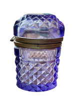 Load image into Gallery viewer, Antique French Amethyst Cut Glass Jewelry Box and Tray Set
