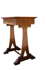 Load image into Gallery viewer, Vintage Walnut Side Table with Drawer
