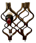 Load image into Gallery viewer, Mid-Century Smoky Twisted Lucite Wine Rack
