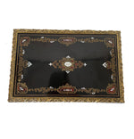 Load image into Gallery viewer, Antique French Napoleon III Box in Brass, Wood, and Mother of Pearl Inlay
