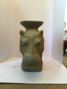 Mid-Century Concrete Hippo Garden Seat