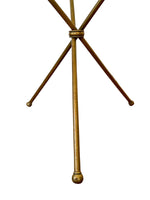 Load image into Gallery viewer, Mid Century Neoclassical Small Brass and Glass Side Table
