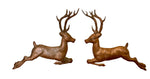 Load image into Gallery viewer, Pair of Vintage Copper Reindeer Plaques
