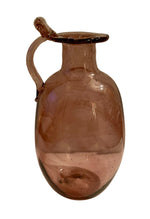 Load image into Gallery viewer, Purple Blown-Glass Bud Vase with Handle
