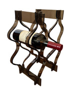 Load image into Gallery viewer, Mid-Century Smoky Twisted Lucite Wine Rack

