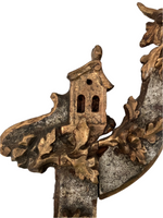 Load image into Gallery viewer, Antique Louis XV Style Silver and Gold Leaf Carved Console and Mirror
