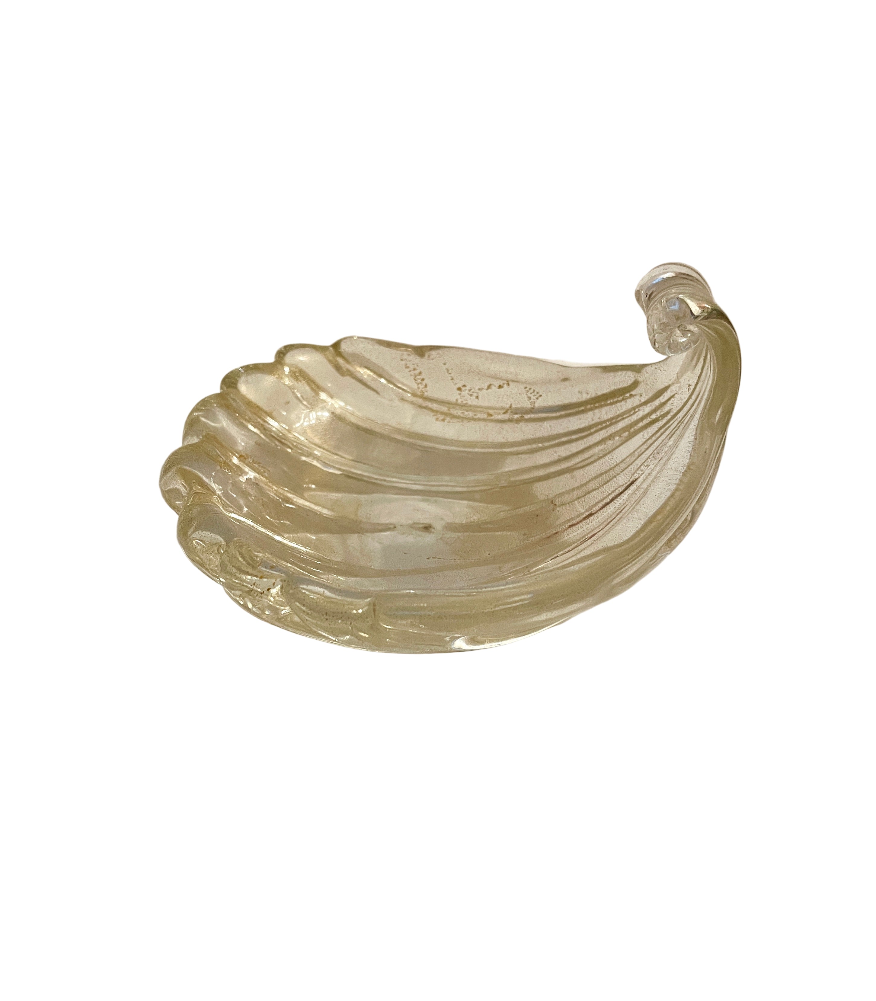 Vintage Shell-Shaped Murano Bowl