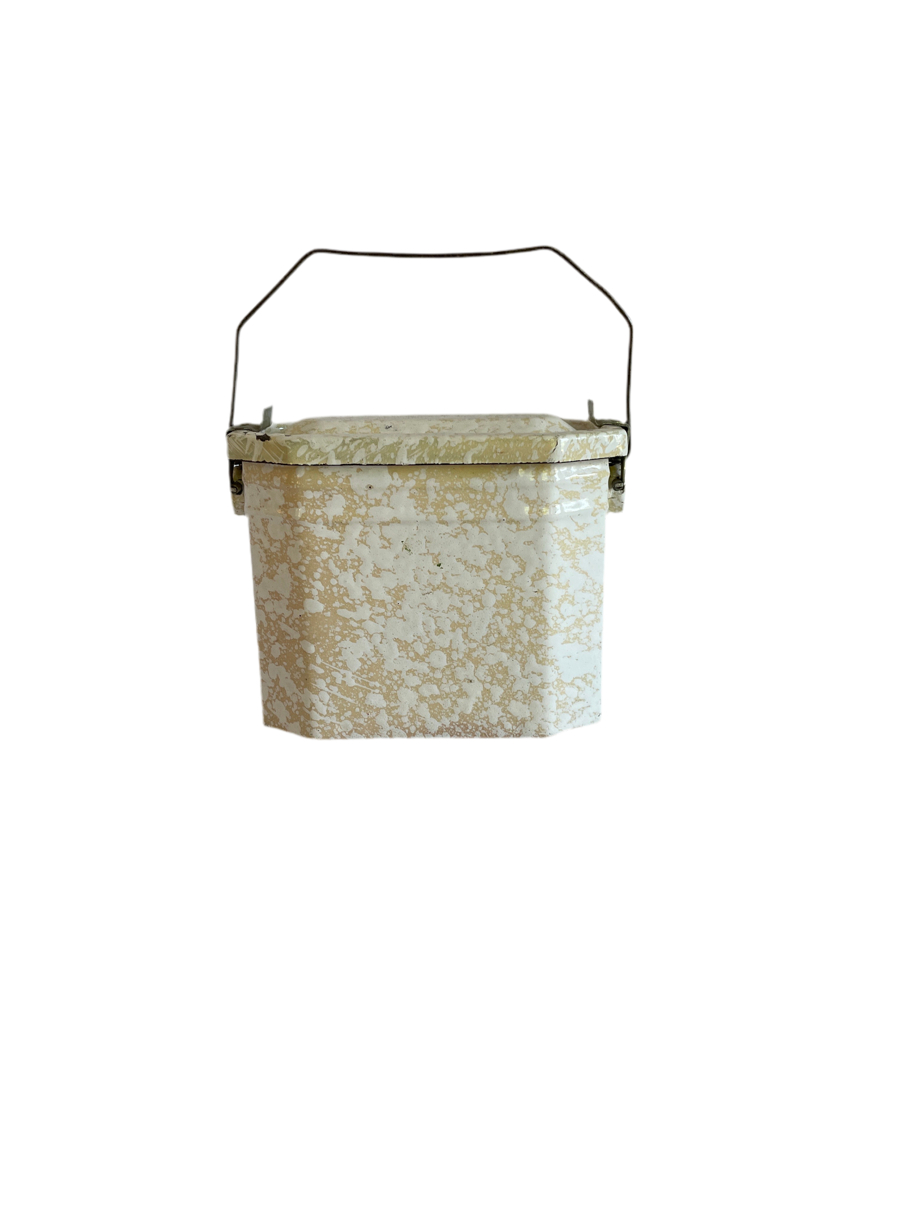 Antique French Enamel Lunch Pail