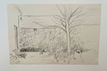 Load image into Gallery viewer, "Les Cypres" Vintage French Garden Pencil Sketch
