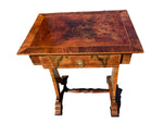 Load image into Gallery viewer, Vintage Walnut Side Table with Drawer
