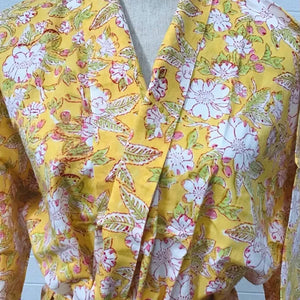 Block Printed Cotton Robes Long Length