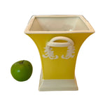 Load image into Gallery viewer, Vintage Yellow Porcelain Vase
