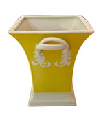 Load image into Gallery viewer, Vintage Yellow Porcelain Vase

