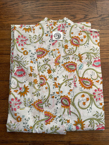 Block Printed Cotton Robes Long Length
