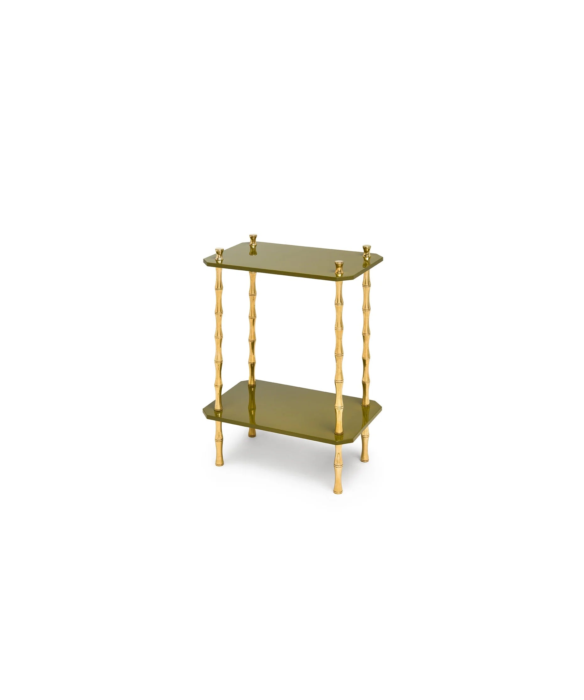 The Lacquer Company Small Freddie Table in Brass