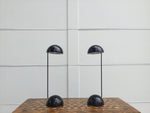 Load image into Gallery viewer, Pair of 1980s Black Italian Tronconi Illuminazione Desk Lamps
