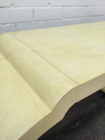 Load image into Gallery viewer, Mid Century Lacquered Parchment Console Table in Dark Ivory
