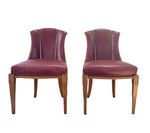 Load image into Gallery viewer, Pair of Red Leather Art Deco Side Chairs
