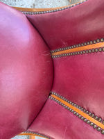 Load image into Gallery viewer, Pair of Red Leather Art Deco Side Chairs
