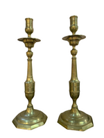 Load image into Gallery viewer, Brass Tall Candlesticks (Pair)
