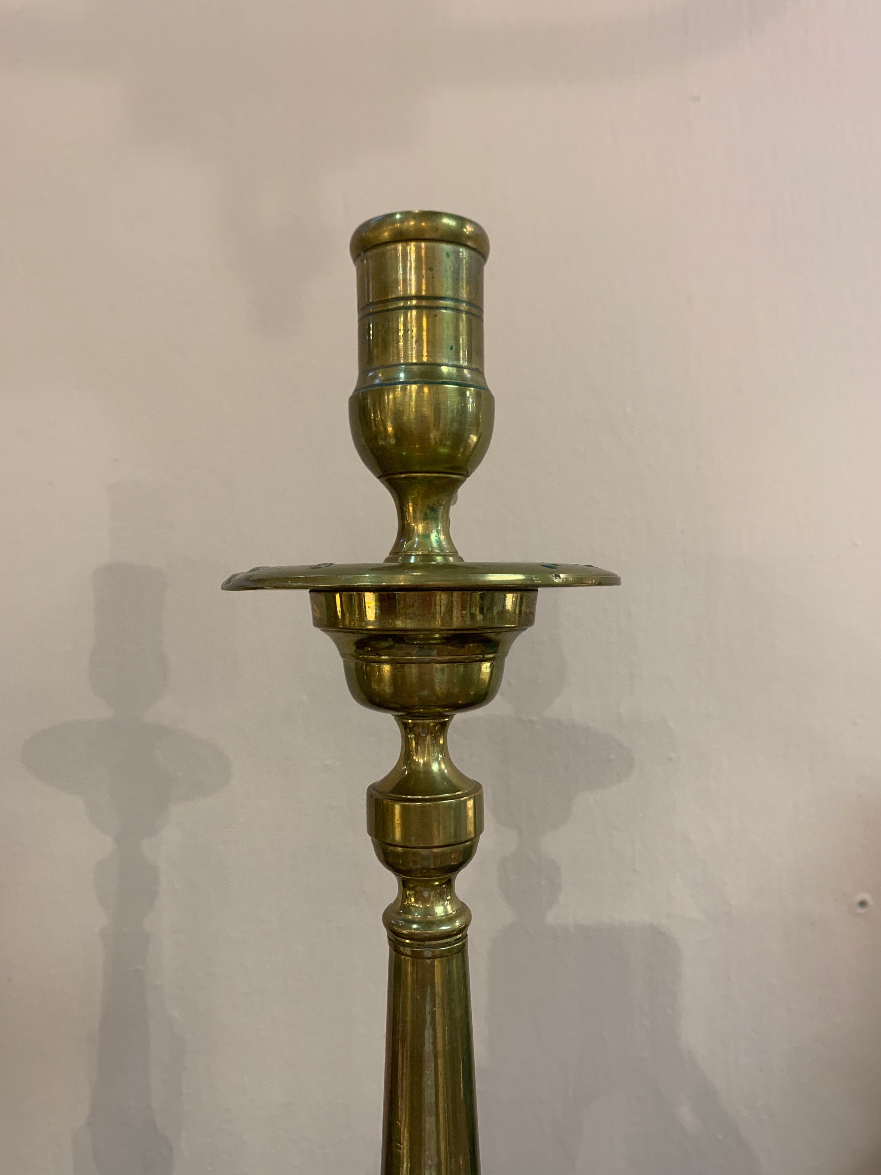 Brass Tall Candlesticks (Pair)