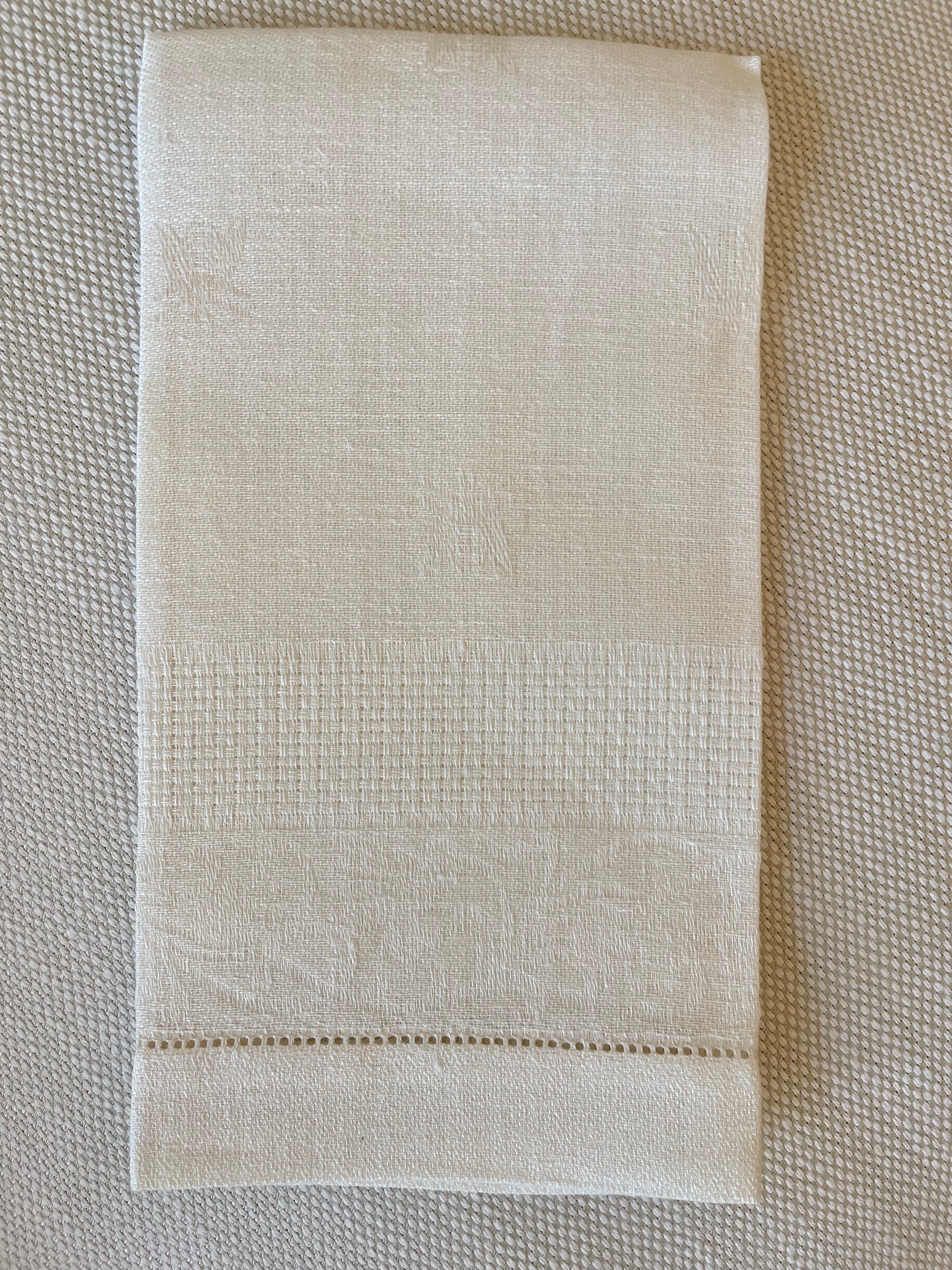 Woven Italian Cotton and Linen Hand Towels