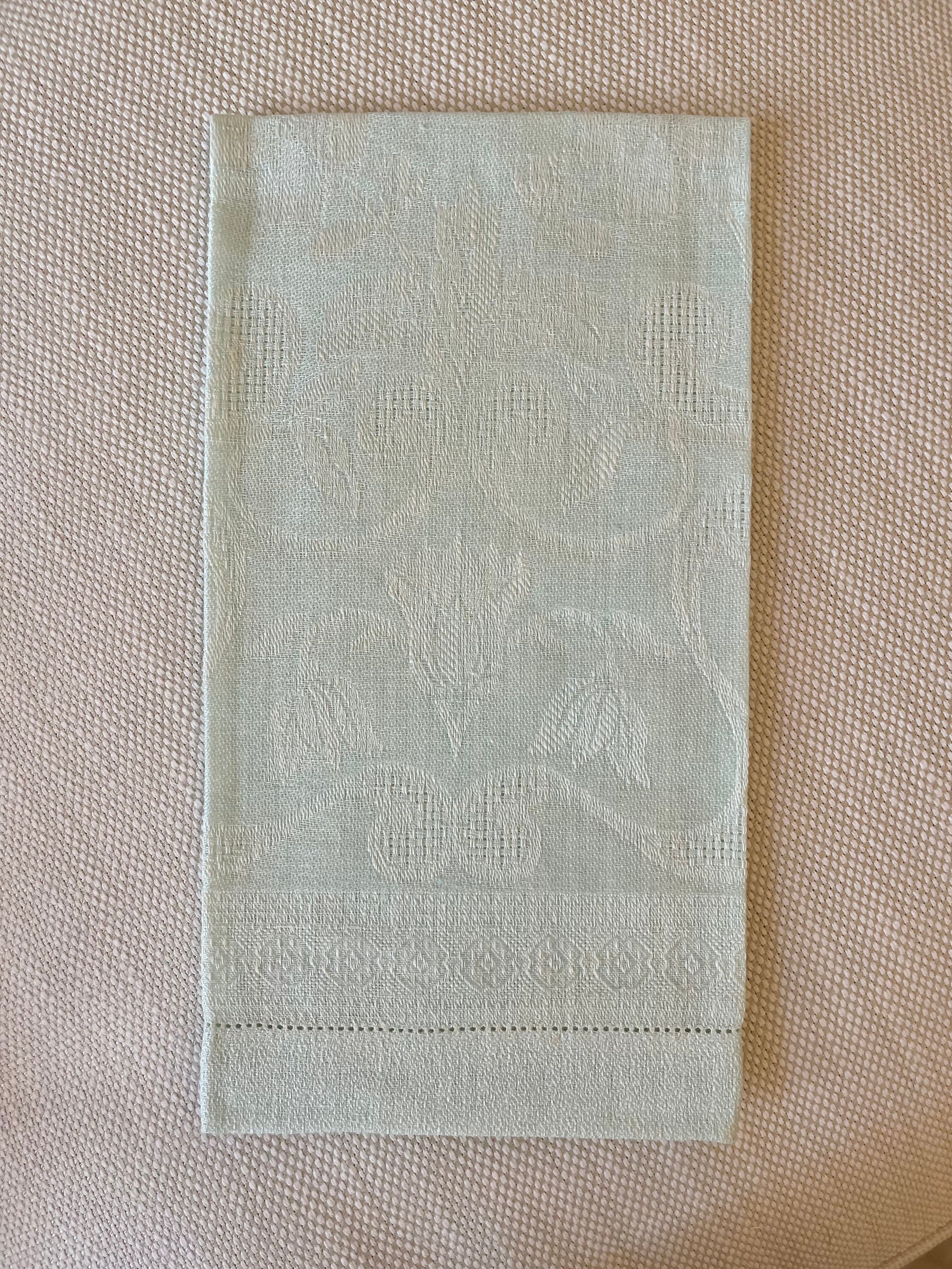 Woven Italian Cotton and Linen Hand Towels