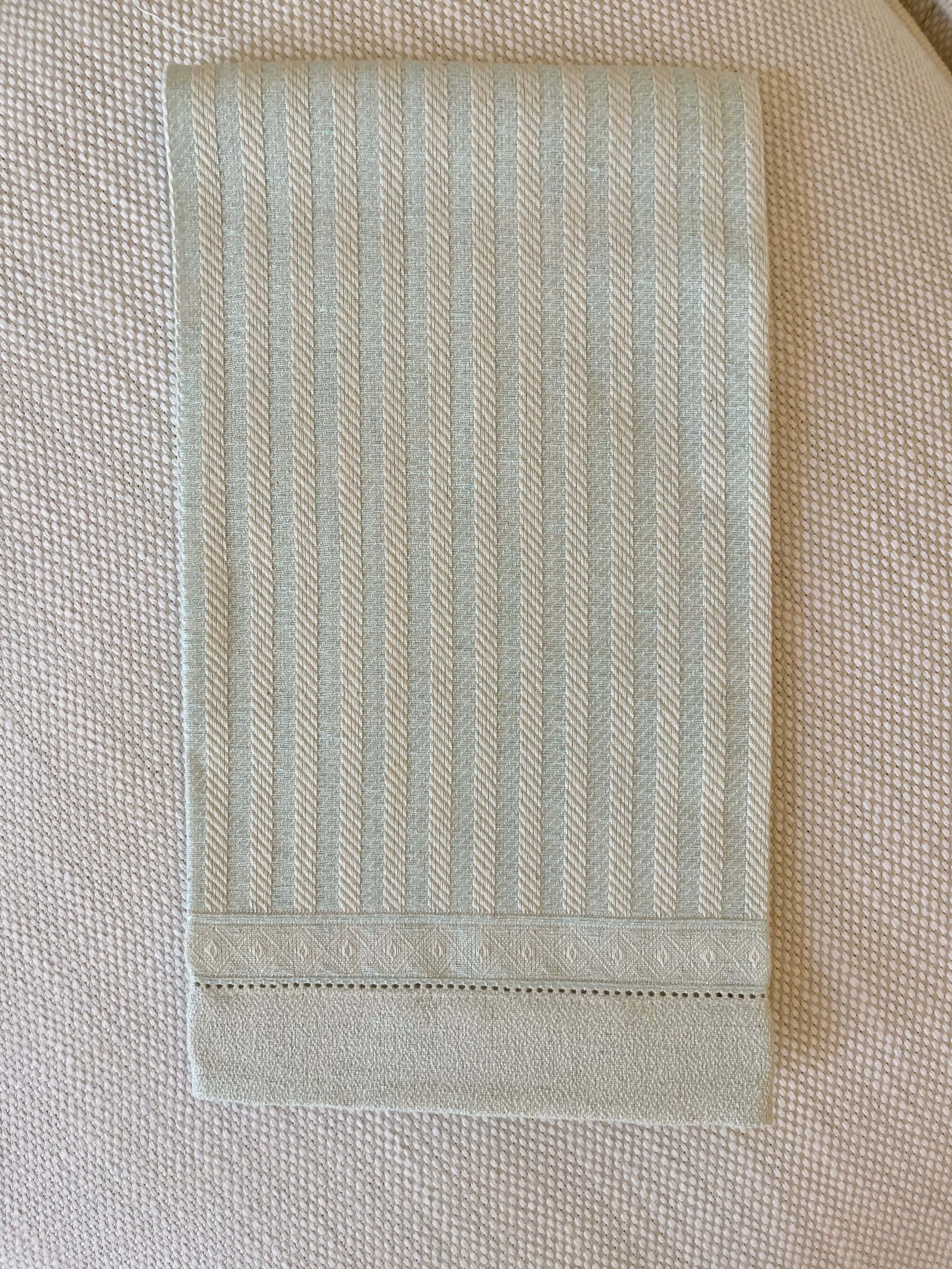 Woven Italian Cotton and Linen Hand Towels