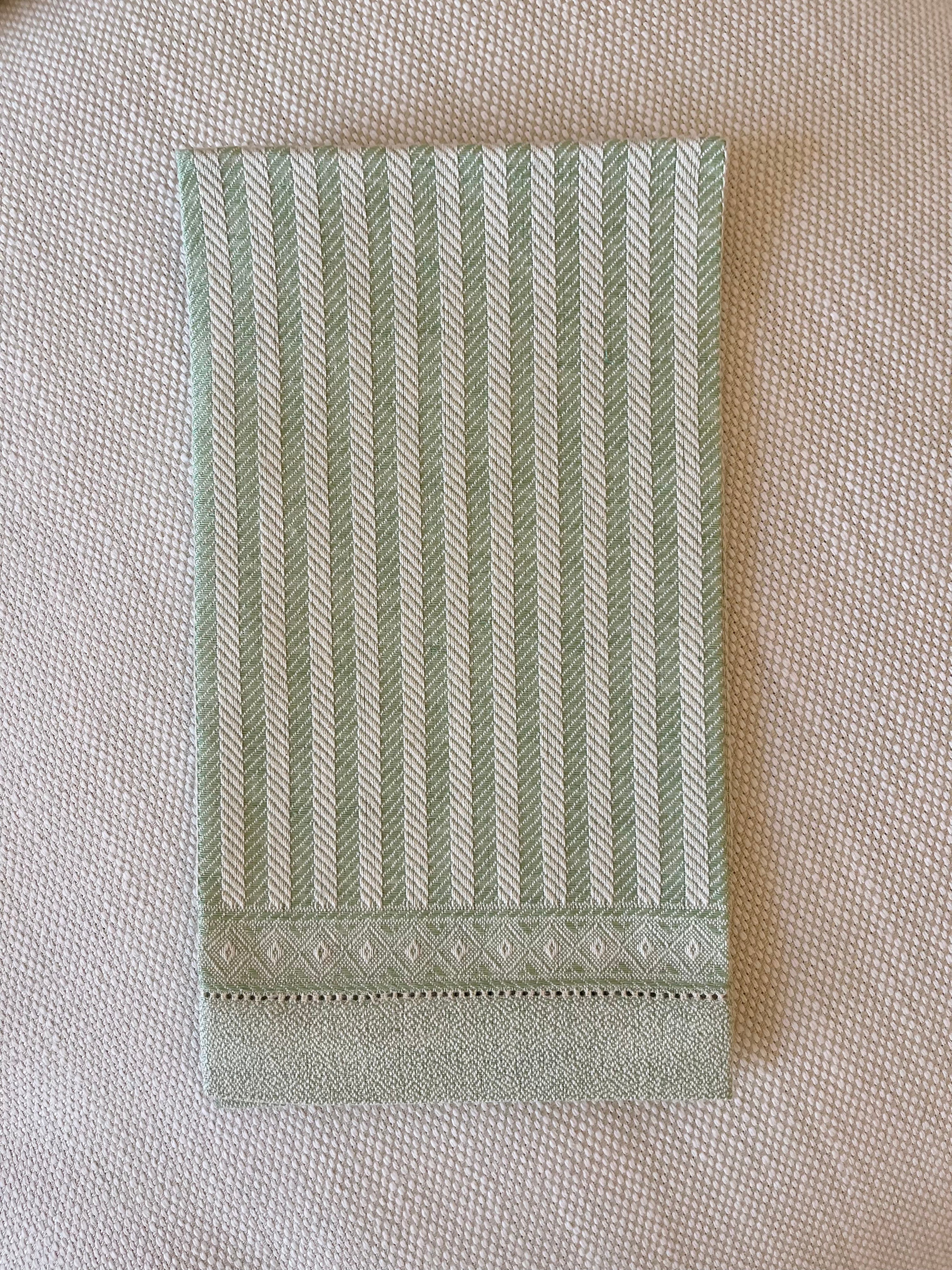 Woven Italian Cotton and Linen Hand Towels