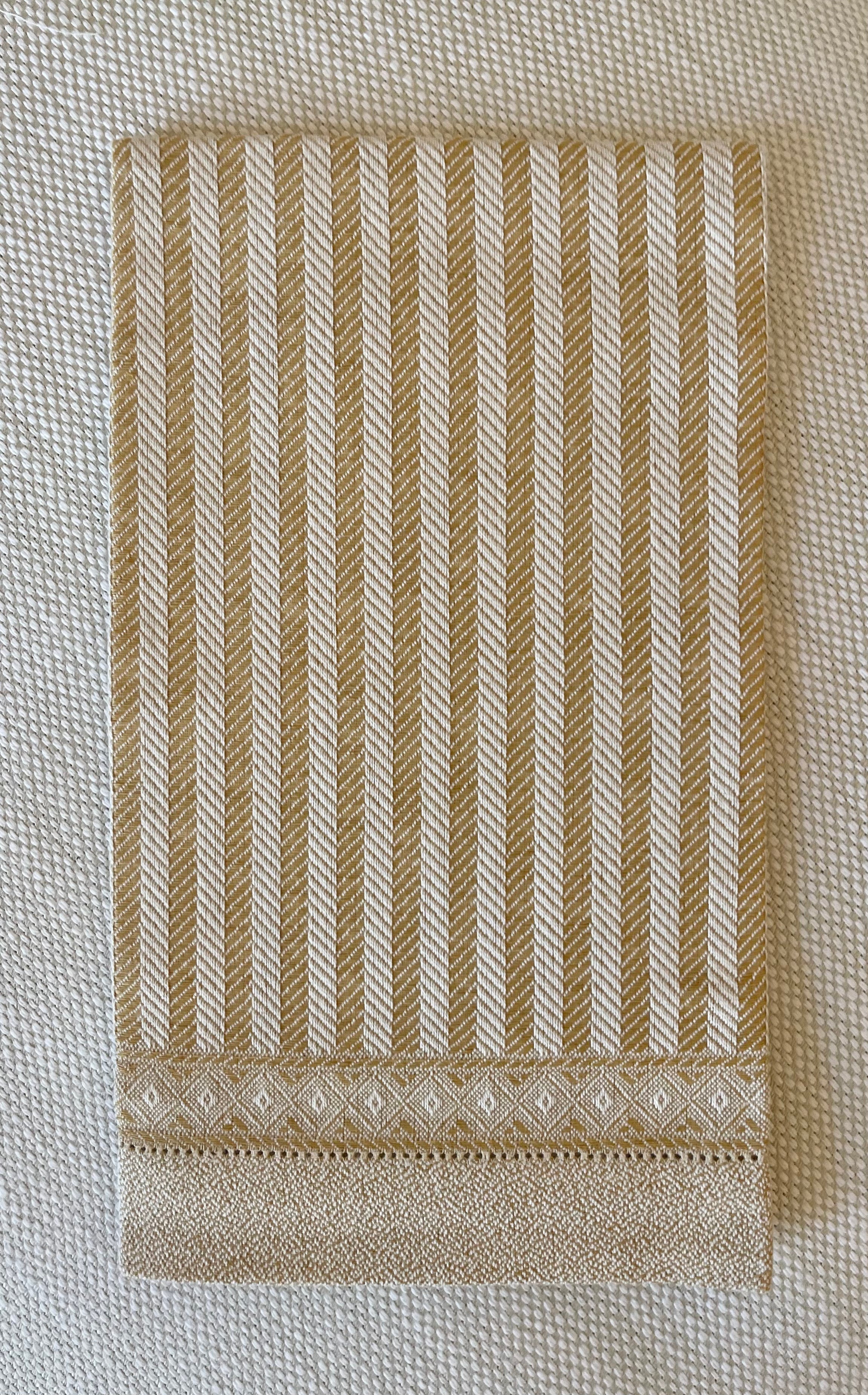 Woven Italian Cotton and Linen Hand Towels