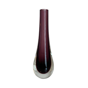 Murano Sommerso Bud Vase in Purple