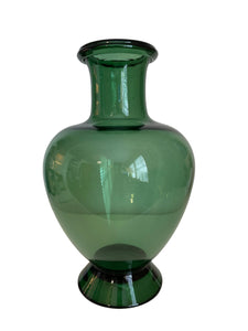 Vintage Swedish Green Glass Vase