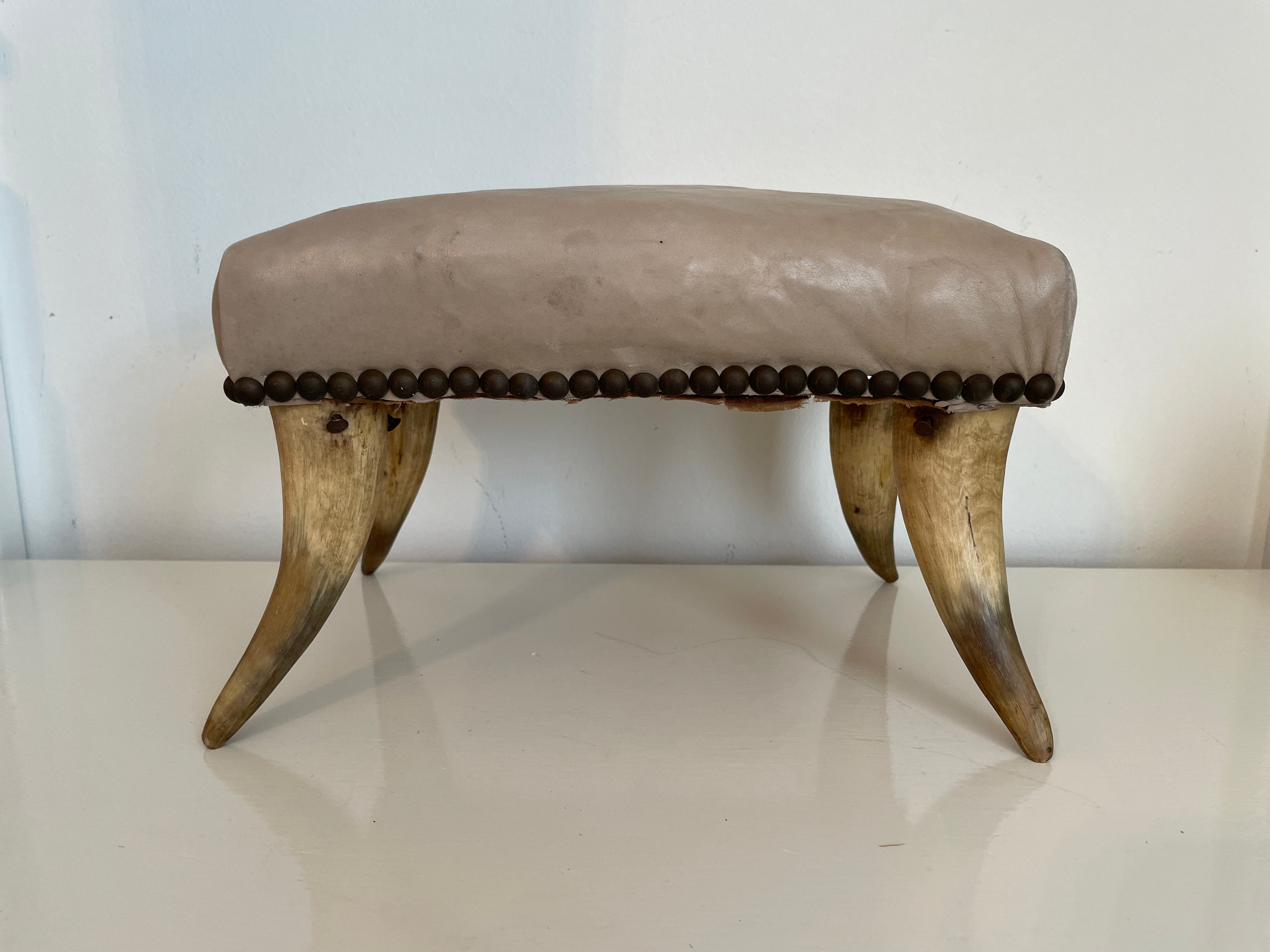 Stool with Horn Legs