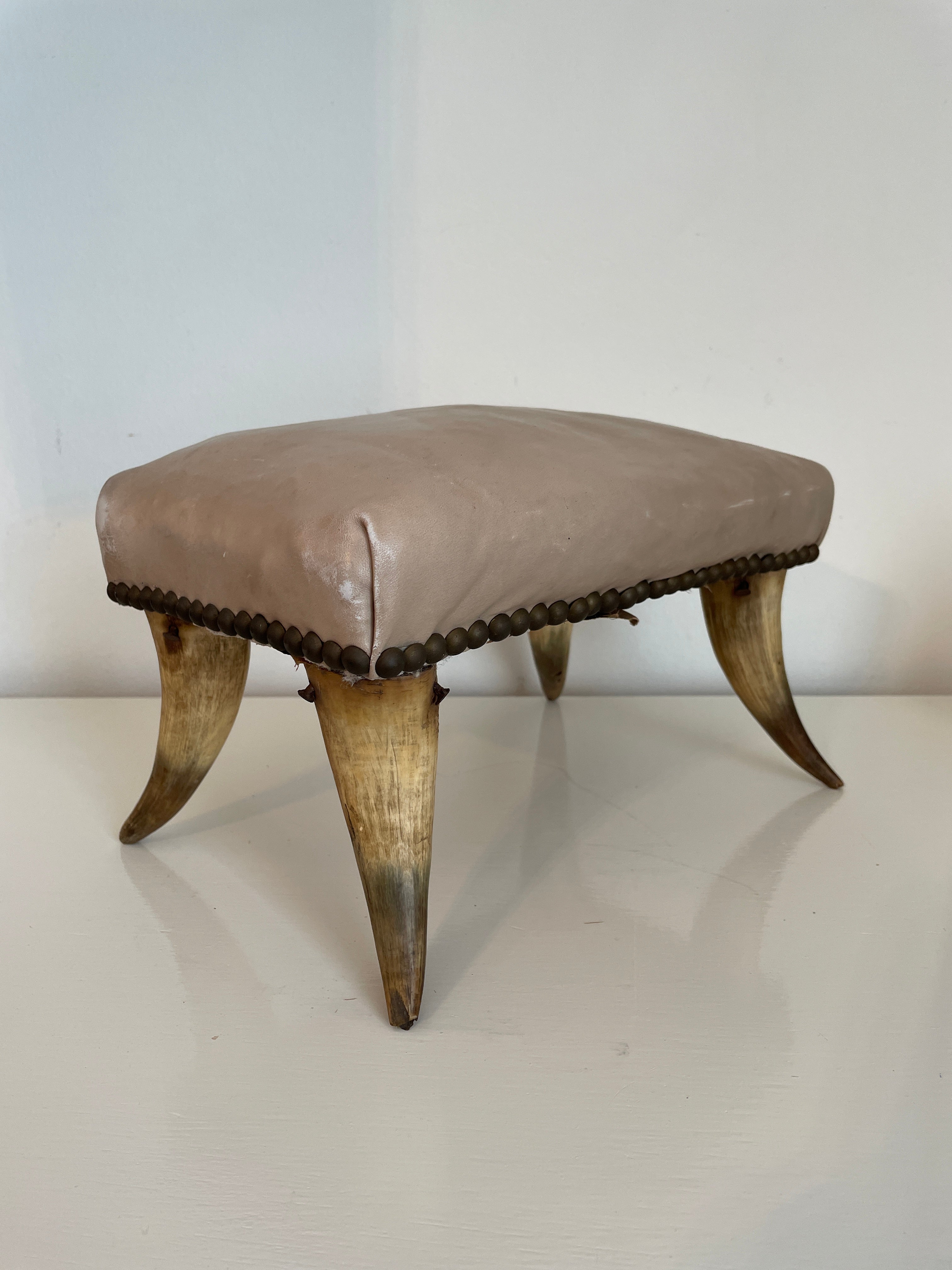 Stool with Horn Legs