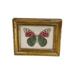 Load image into Gallery viewer, Original Watercolor Butterfly Painting in Antique Gilded Frame
