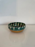 Load image into Gallery viewer, Hand-Painted Transylvanian Drip Glazed Bowls in Green
