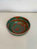 Load image into Gallery viewer, Hand-Painted Transylvanian Drip Glazed Bowls in Green
